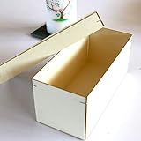 Wandtattoo Loft Aufbewahrungskarton für Taufkerze 25 x 8 cm aus praktischem Holzkarton mit Stülpdeckel Kerzenbox Kerzenk