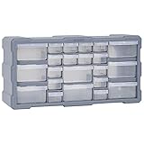 Montloxs Multi-Schubladen-Organizer mit 22 Schubladen, Sortimentskasten, Schubladen-Organizer, für BHS, Unterwäsche, Socken, Krawatten,49x16x25,5