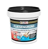 Isolbau Fliesengrund - Fliese auf Fliese Grundierung für Wand- & Bodenfliesen im Innen- & Außenbereich - Blau, 1,5 kg