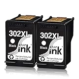 Starink 302XL Remanufactured Kompatibel für HP 302XL 302 XL Druckerpatronen für HP Envy 4520 4525 4524 4527 HP Officejet 3833 4658 3834 3830 3831 HP Deskjet 3630 2130 3636 1110 3633