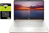HP 2021 Ultraleichtes Notebook (35.6 cm (14 Zoll) Intel N4020 Prozessor (bis zu 2.8 GHz), 8 GB RAM, 192 GB Speicher (64 GB eMMC + 128 GB Micro SD), USB-A&C, Google Classroom oder Z