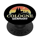 Köln Cologne Skyline Retro Vintage PopSockets mit austauschbarem PopGrip