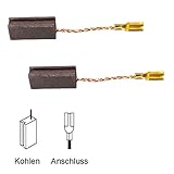 1 Paar ( 2Stück ) Kohlebürsten Kohlestifte kompatibel passend Kohlestifte 5x8x17.5 mm für Bosch Flex, Winkelschleifer PWS GWS GEX GNA GNF PSF