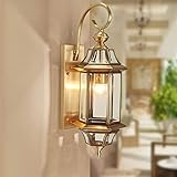 Außenwandleuchte Volle bronze outdoor wand sconce european amerikanische kupfer wasserdichte wandlampe glas schatten e27 externe wand feuchtigkeit amerikanische gänge licht kreativität licht fixe w