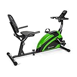 Klarfit Relaxbike 6.0 SE Liege-Ergometer - Cardiobike, Heimtrainer, Schwungmasse: 12 kg, 8-Stufiger Magnetwiderstand, Tablethalterung, PulseControl, SilentBelt Drive, max. 100 kg, schwarz-grü