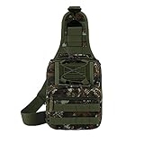 East West U.S.A RTC514 Tactical Sling Chest Utility Schultertasche, Unisex-Erwachsene, Tactical Sling Chest Utility Shoulder Bag, Grün/Camo, 7.5' x 3' x 10'