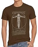 A.N.T. Vitruvianischer Titan Herren T-Shirt on Attack aufklärungstruppe, Größe:XL, Farbe:B
