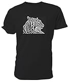 Tiger T Shirt, schwarz - Größe: M