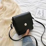 DENGLEI Ein-schulter-tasche Damen Koreanische Version Der Mode Schräge Tasche 15x8 x 16CM schw