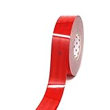 3M Diamond Grade 983 Scotchlite Konturmarkierung 50mm Reflexfolie Reflexband - Finest Folia (Rot-72, 3 Meter)