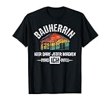 Bauherrin 2022 Retro Partneroutfit - Baubeginn Hauskauf T-S