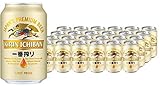 KIRIN ICHIBAN japanisches Premium-Bierpaket (helles Malzbier, nach dem First Press Verfahren gebraut, Dosenbier mit 5 % Alkoholgehalt, Einweg Palette) (24 x 0,33 l)