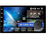 Tristan Auron BT2D7018A Android 10 Autoradio mit Navi + DAB Plus Box I 7' Touchscreen GPS Bluetooth Freisprecheinrichtung I 32GB USB SD 2 DIN