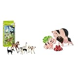 Schleich 42386 - Farm Word Tier-Mix - Spielzeug & 42422 Farm World Spielset - Mini-Schwein Mutter und Ferkel, Spielzeug ab 3 J