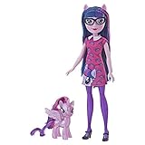My Little Pony Equestria Girls Through The Mirror Twilight Sparkle – 27,9 cm Fashion Puppe mit lila Pony-Figur, abnehmbares Outfit und Schuhe, ab 5 J