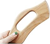 Hicollie Gua Sha Therapie-Massagegerät aus Holz, Lymphdrainage Massagegerät für Gesundheit und Schönheit, lindert Müdigkeit und Anti-Cellulite-Akupressur-Schaber für Körper, Rücken, Arme und B