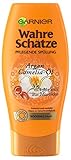 GARNIER Wahre Schätze Spülung/Conditioner für intensive Haarpflege/Für mehr Geschmeidigkeit (mit Arganöl & Cameliaöl - für trockenes Haar - ohne Parabene) 1 x 200