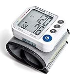Weinberger 02272 Handgelenk Blutdruckmessgerät mit gut lesbarem Display, Speicher und Risiko-Indikator inkl. Aufbewahrungsbox HL158CA, handlich, weiß, 200 g