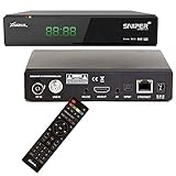 Xsarius Sniper HD Combo H.265 1xDVB-S2/C/T2 Tuner HD 1080p Sat Receiver, IPTV, LAN, Kartenleser, Tivu Sat geeignet,Sender vorinstalliert (Astra+ Hotbird + Türksat vorinstalliert)