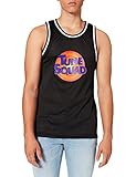 Mister Tee Herren Space Jam Tune Squad Logo Mesh Tanktop T-Shirt, Black, L