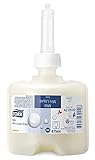 Tork 420502 milde Mini Flüssigseife Premium für Tork S2 Mini Seifenspendersysteme / Gelbe, sanfte Handseife für weiche und hygienisch gepflegte Hände / 1 x 475