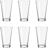 Leonardo Ciao Trink-Gläser, 6er Set, spülmaschinengeeignete Wasser-Gläser, Trink-Becher aus Glas, Saft-Gläser, Getränke-Set, 300 ml, 012674