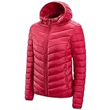 Übergangsjacke Damen Steppjacke Winter Daunen Jacke Steppjacke ÜBergangsjacke Leichte Daunenjacke Winterjacke Wattierte Jacke Herbst Winter Damenjacke Jacke Parka M