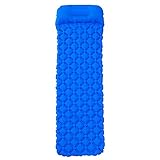 SONG Camping Sleeping Pad Aufblasbare Luftmatratzen Feuchtigkeitssicher Schlafkissen Matte Outdoor Camping Kissen Wandern Trekking (Color : B)