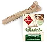 ChronoBalance® Kaffeeholz Kau-Knochen für Hunde, Hundespielzeug aus Holz - Kauspielzeug, Kaustab, und Kaustange zur Zahnpflege, als Spielzeug, Beschäftigung, Stressabbau, Mundg