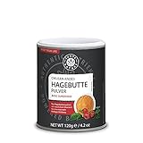 Taste Nature Bio Hagebutten-Pulver, ohne Zusätze, vegan, mit natürlichem Vitamin C für eine normale Kollagenbildung und eine normale Knorpelfunktion, Super-Food (1x 120g)