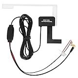 Patch Verdeckte Antenne, Auto 3 Meter Draht 20db Digital Radio Patch Verdeckte Antenne Klebeantenne DAB SMB 12V