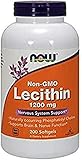 NOW Foods Lecithin, 1200mg Non-GMO - 200 softgels, 1er Pack(1 x 100 g)