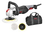 Skil Masters Polierer 9955 MA (1.300W, 600-3.600 min-1, Ø125 + Ø180 mm Polierteller, 4m Kabel, + 2x Polierhauben, +Tasche)