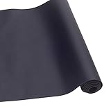 BENECREAT 33x140cm schwarz Kunstleder Stoff Litchi Stoff Canvas Back für Tasche, Hut, Schmuck, Haare basteln, Nähen und Dek
