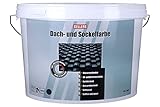 OELLERS RoofColor ® | DACH- & SOCKELFARBE | hochdeckend | bester Schutz für Ihr Dach und den Sockelbereich | Dachbeschichtung | wetterbeständig | (10 Liter, RAL 7016 Anthrazitgrau)