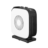 Amazon Basics - Oszillierender Heizlüfter, schmal, tragbar, 2 Geschwindigkeitsstufen, 1500 W