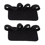 BESPORTBLE 2Pcs Leder Hand Griffe 4 Loch Wildleder Hand Griffe für Gewichtheben Workout Handschuhe Gewichtheben Handschuhe Fitness Hand G