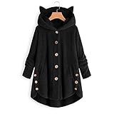 Fleecejacke Unisex Teddystoff Sweatjacke Mittellanger Hoodies Herbst Winter Lässiges Kapuzenpullover Outdoor Freizeitjacke Atmungsaktiv Laufjacke Ultraleicht Sportjacken Outdoorjacke Lose M