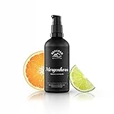 BERGBAD BIO-Saunaaufguss Limette & Orange 100ml, MORGENHORN wohltuendes & erfrischendes Sauna-Aufgussmittel mit Bio-Alkohol, Wasser und 100% naturreinen ätherischen BIO Ö