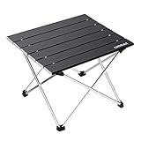 Ledeak Tragbar Klapptisch, Aluminium Campingtisch Ultra Leichte mit Tasche, Leicht zu tragen, klappbar Tisch Präfekt für Camping Picknick Kochen Garten Wandern R