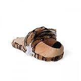 funslippers Damen Tierhausschuhe Hausschuhe Süß Tiger Braun Puschen Pantoffeln Schlappen Plüsch Warm Innensohle Gepolstert Löwe rutschfest 38/39 EU