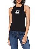 Calvin Klein Jeans Damen Shine Logo Racer Back Top Spreizkragen, Ck Schwarz, Larg