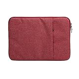 Laptoptasche, 33 cm (13 Zoll) Laptoptasche, stylischer Notebook-Computer-Rucksack, robust, langlebig, verschleißfest, geeignet für geschäftliche und legere Anlässe (rot)