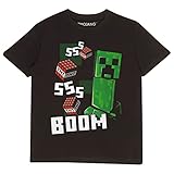 Minecraft Like A Bossss Jungen T-Shirt Schwarz 5-15 Jahre, PS4 PS5 Xbox PC Switch Gamer Geschenke, Tween Teen Kids Boys Gaming Top, Kinderkleidung, Kindergeburtstag Geschenk
