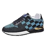 BAOFUBA Sportschuhe Damen Mode Dicke Sohle Freizeitschuhe Lässige Rundkopf Turnschuhe Atmungsaktive Mesh Laufschuhe Outdoor rutschfeste Turnschuhe Leichtgewicht Sp