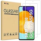 WFTE [2 Stück] Samsung Galaxy A52s 5G/ Samsung Galaxy A52 4G / 5G Panzerglas Schutzfolie 9H Härte, Anti-Kratzen, Anti-Öl, Anti-Bläschen Schutzfolie Display