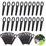Shengruili Rasentrimmer Messer,60 Stück Kunststoff Ersatzmesser,Kunststoff Ersatzmesser,Rasentrimmer Zubehör,Rasenmäherklinge Kunststoff E