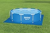 Bestway Flowclear™ quadratische Bodenplane, 335 x 335 cm, für Aufstellpools bis Ø 305 cm, b