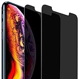 AVANA Sichtschutz Panzerglas für iPhone 11 / iPhone XR Schutzfolie [2 Stück] Anti-Spy 9H Härte Displayschutzfolie Blasenfrei Privacy Panzerglasfolie Display Glas Folie M