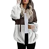 Lange Fleecejacke floryday Rugby Shirt tk maxx Tshirt Kapuze Damen Langarmshirt Damen v-Ausschnitt Oberteile Damen Winter Tshirt Teenager mädchen Herbst Klamotten Damen F